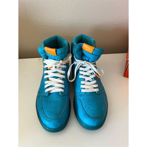 Nike Air Jordan 1 Retro Gatorade Blue Lagoon Basketball Shoes Trainer Mens 12 WI main image 5